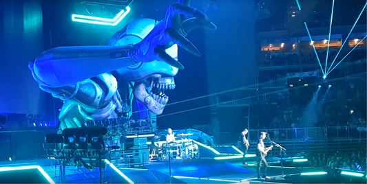 Uplifting Laser for English Rock Band Muse