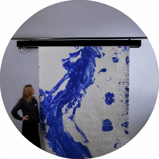 Roll down system tested by artist in residence Per Victor 2014 in Aarhus