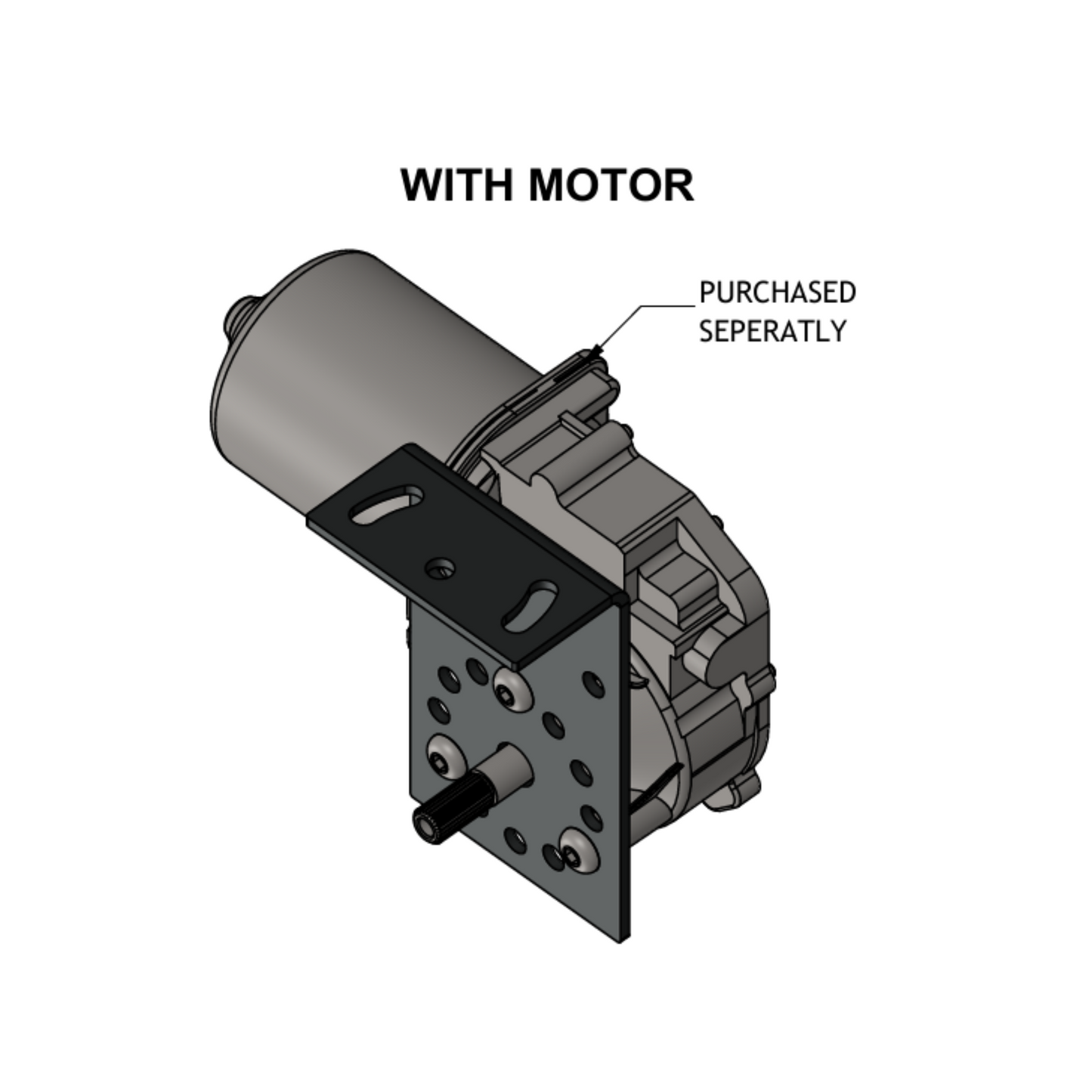 90° Mounting Clamp for DC Motor