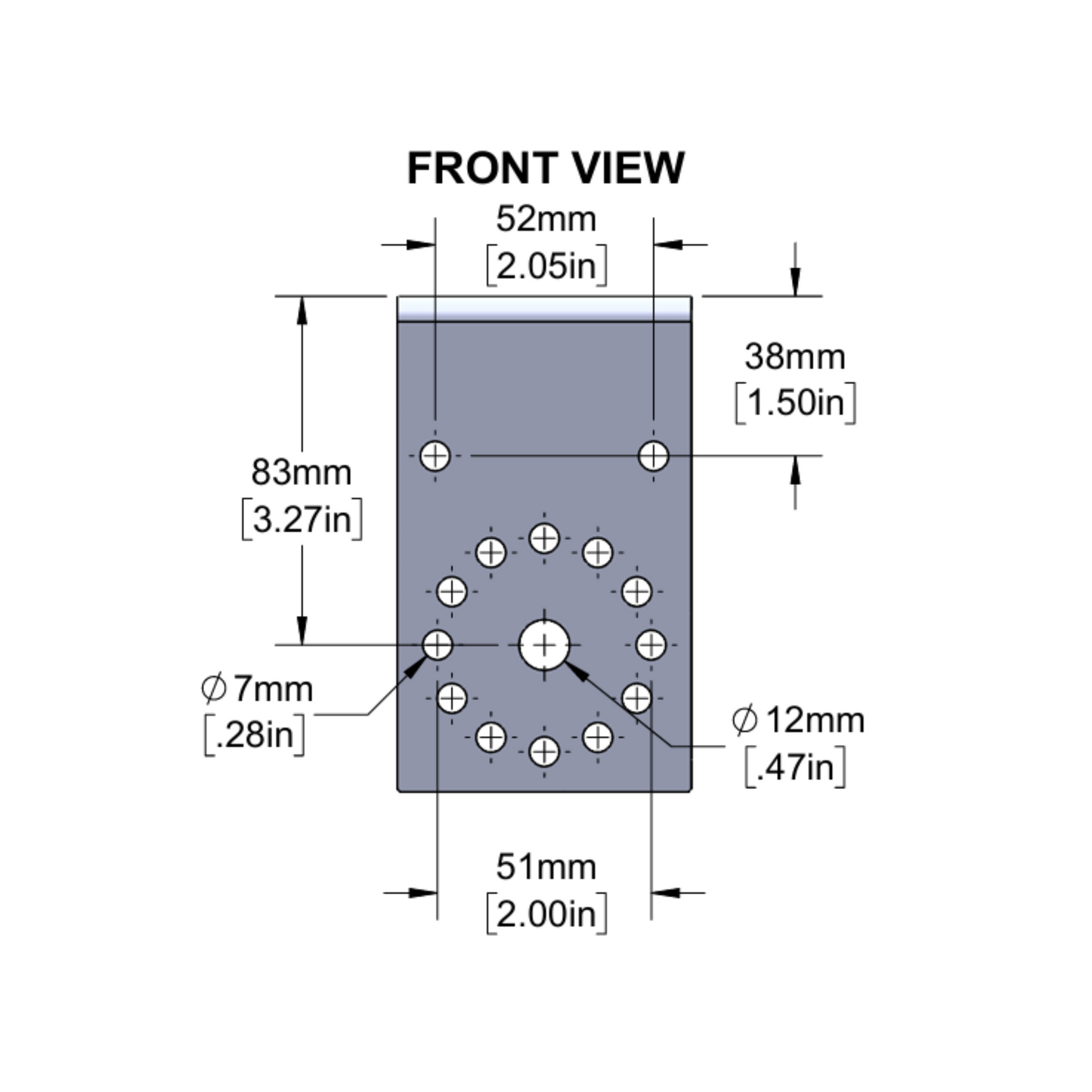 90° Mounting Clamp for DC Motor