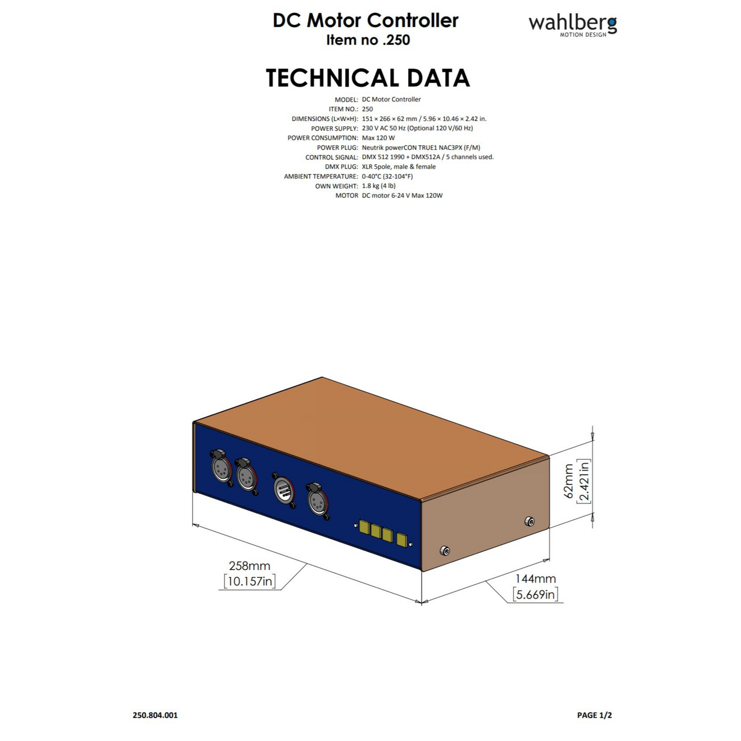 DC Motor Controller (120W)