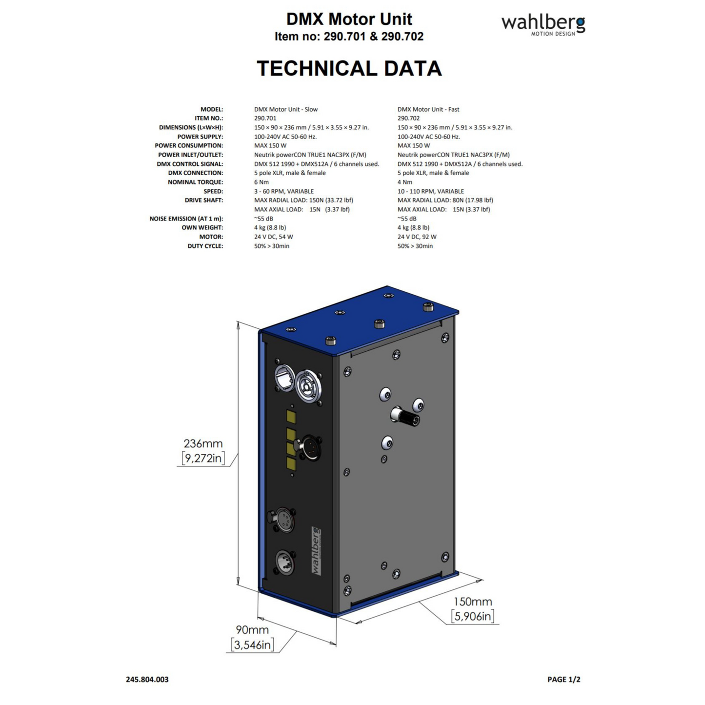 DMX Motor Unit