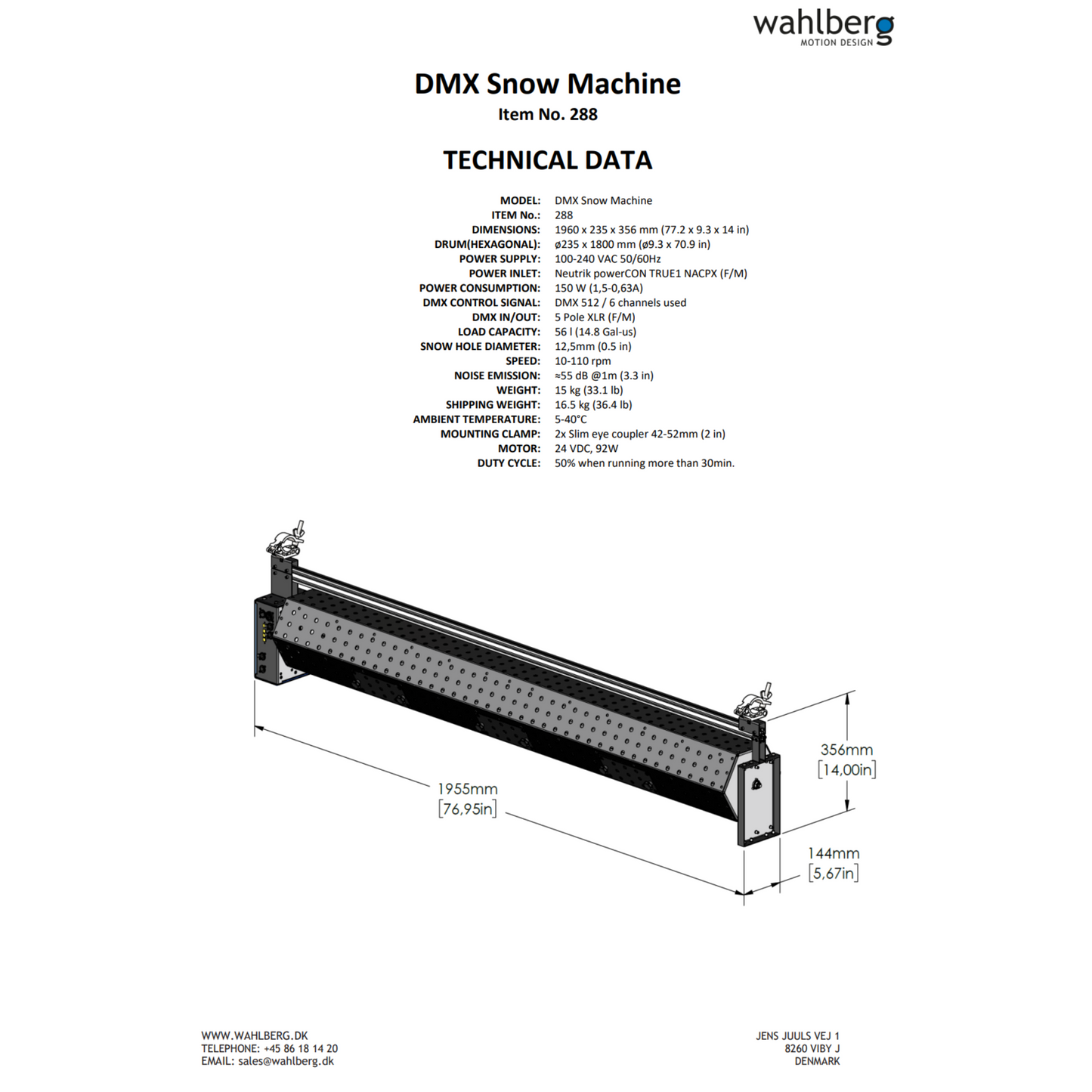 DMX Snow Machine