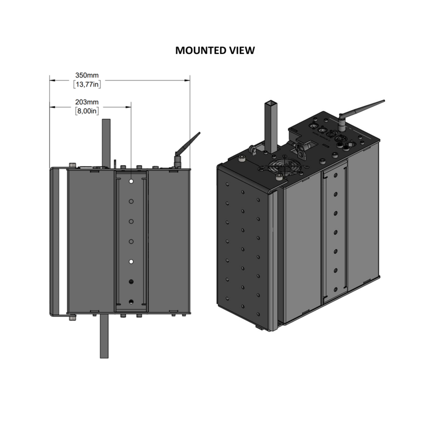 Side Mount for Mega Track Runner