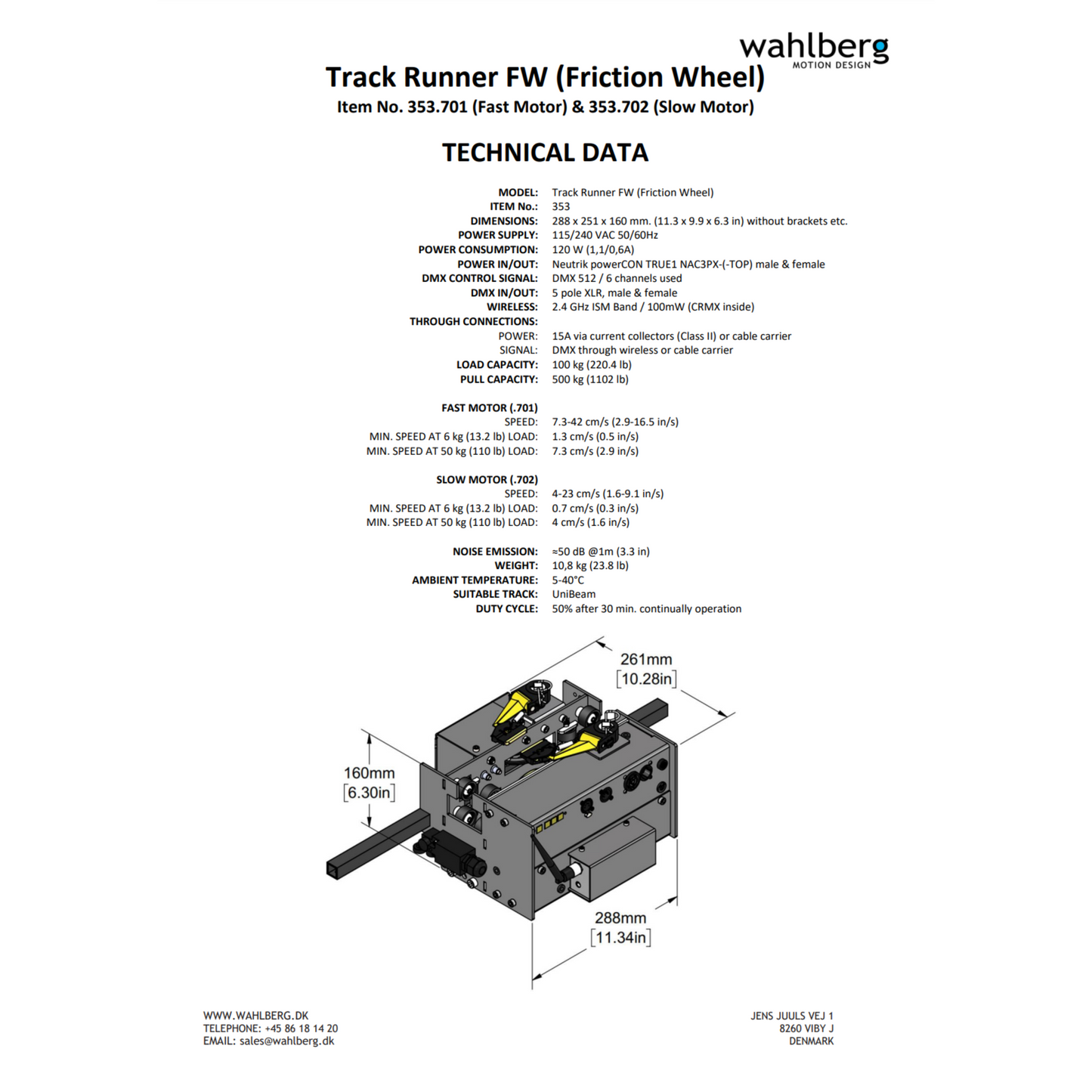 Track Runner with Friction Wheel