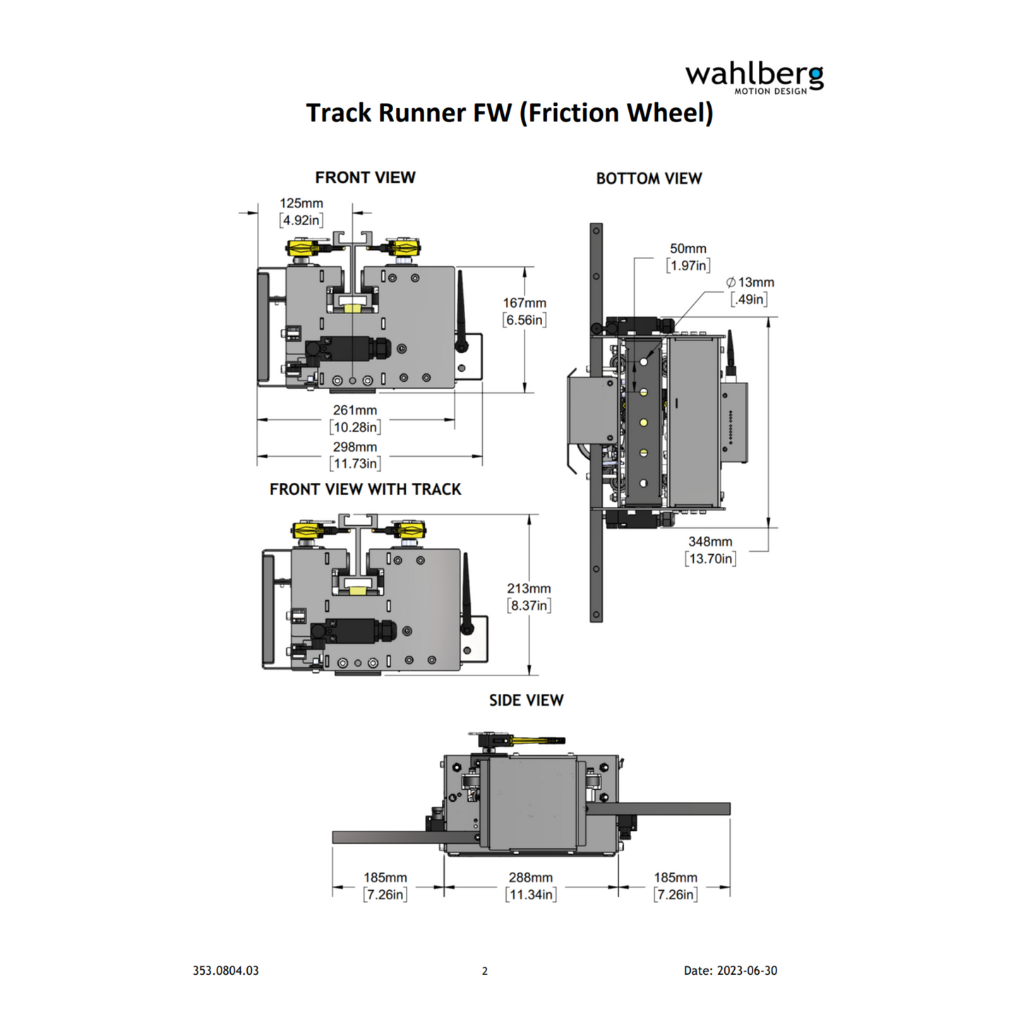 Track Runner with Friction Wheel