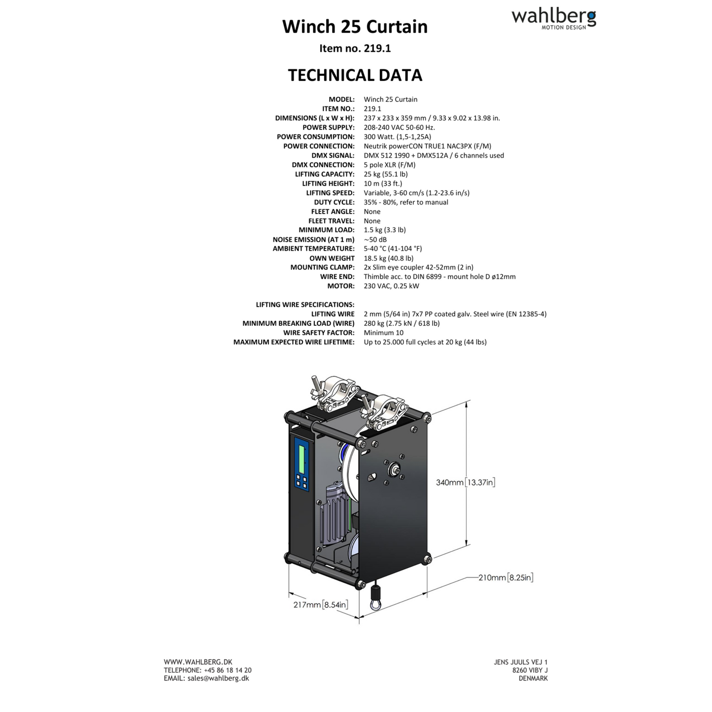 Winch 25 Curtain