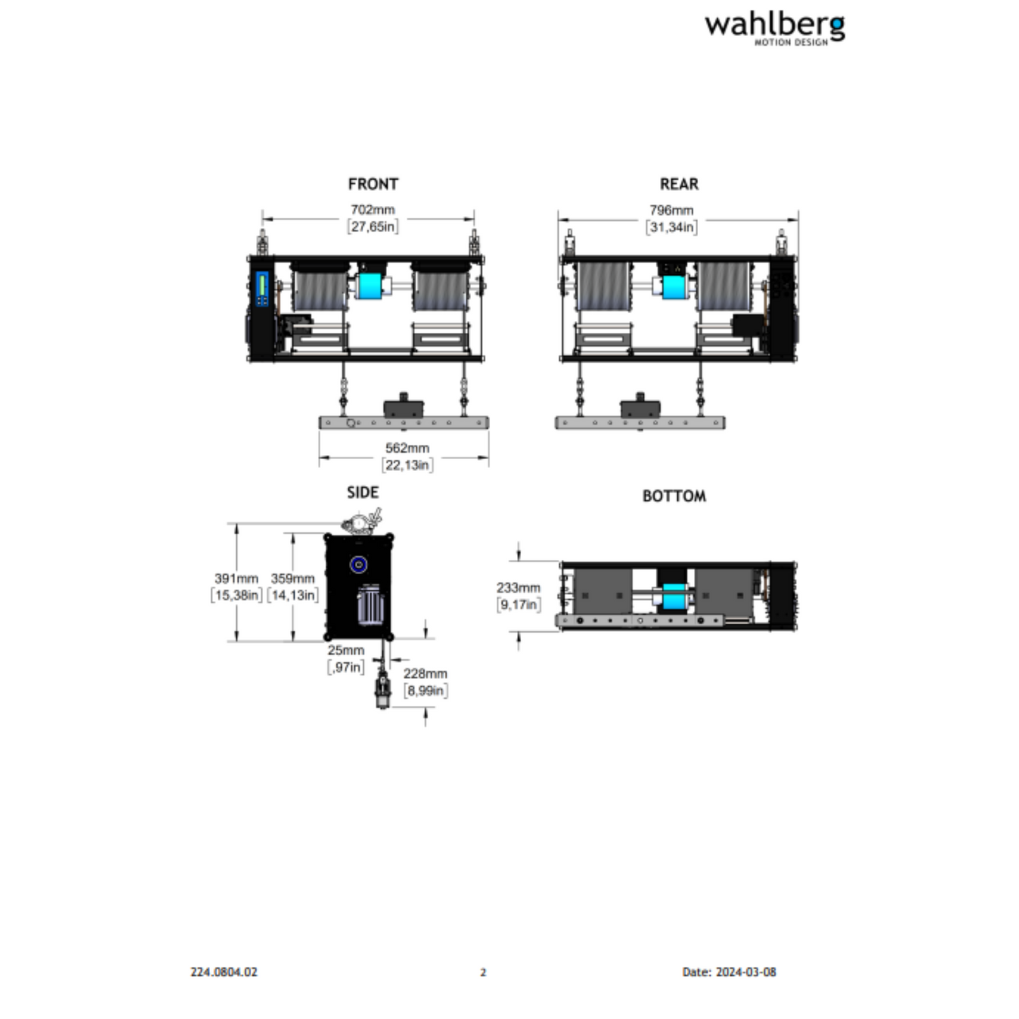 Winch 25 Double Cable