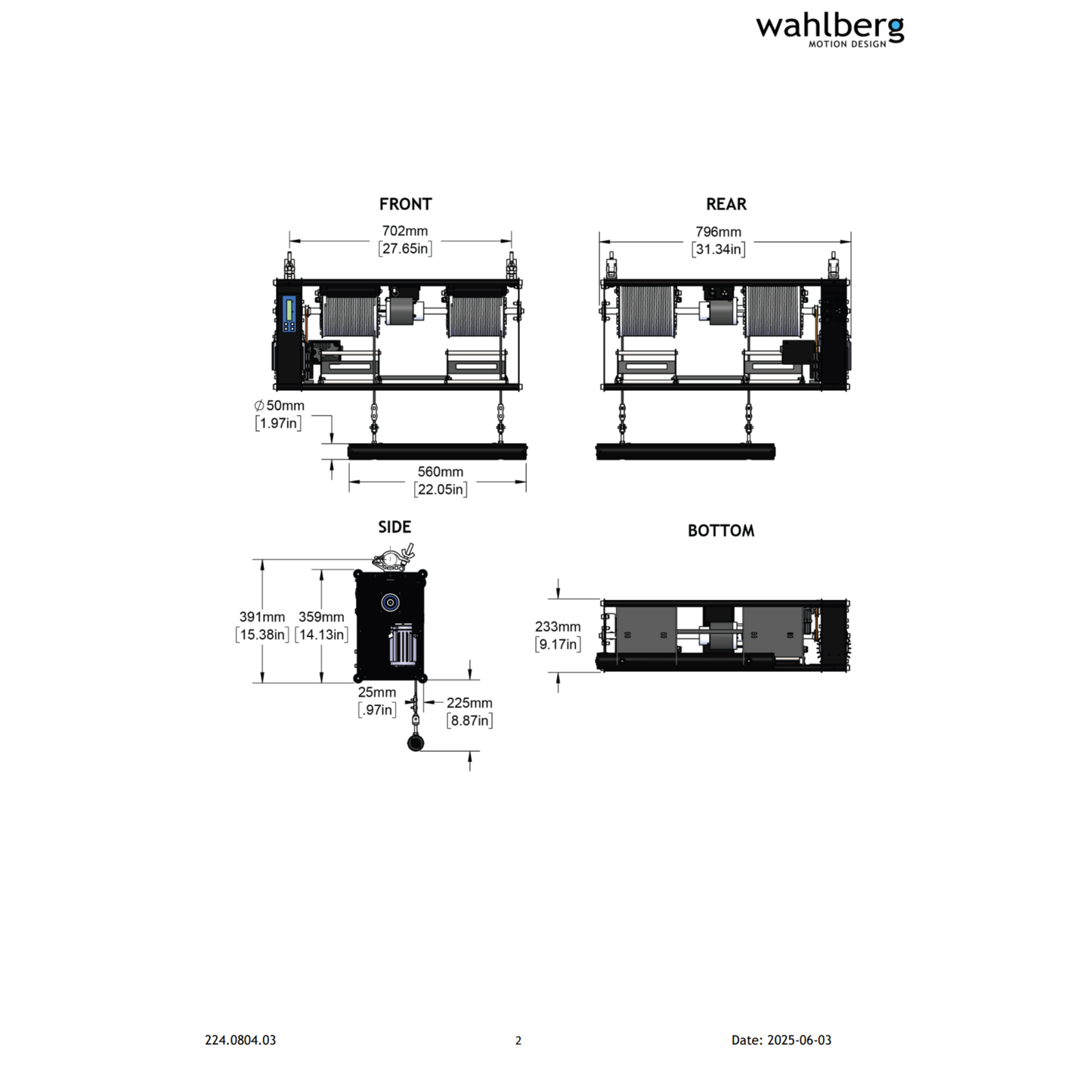 Winch 25 Double Cable