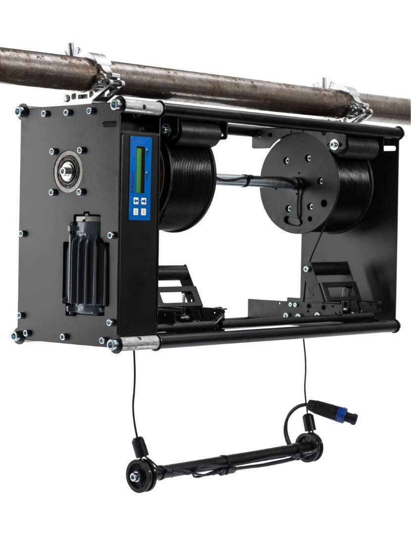 Winch 25 Double  Stable and effective lifting of stage equipment via DMX