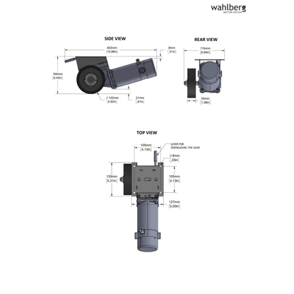 340W Motor Console 125mm Wheel