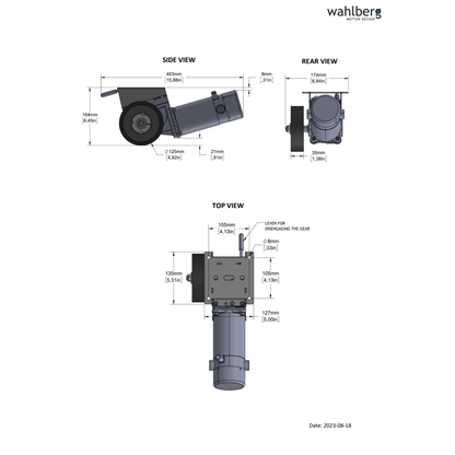 340W Motor Console 125mm Wheel