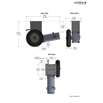 340W Motor Console 200mm Wheel