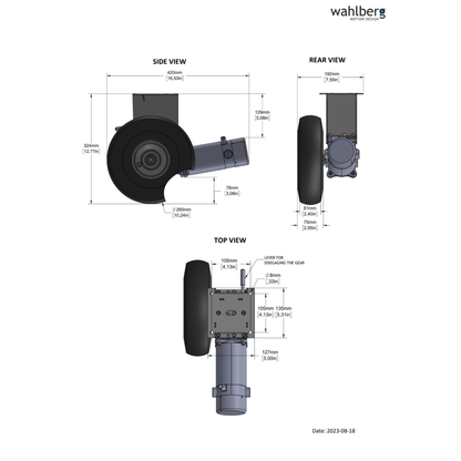 340W Motor Console 260mm Wheel