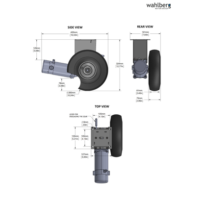 340W Motor Console 260mm Wheel