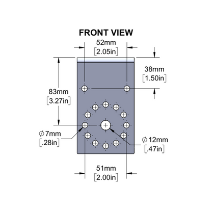90° Mounting Clamp for DC Motor