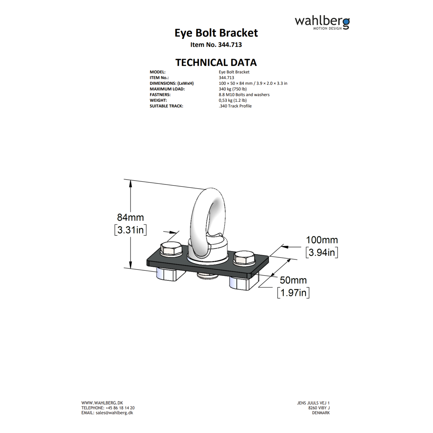 Eye Bolt Bracket