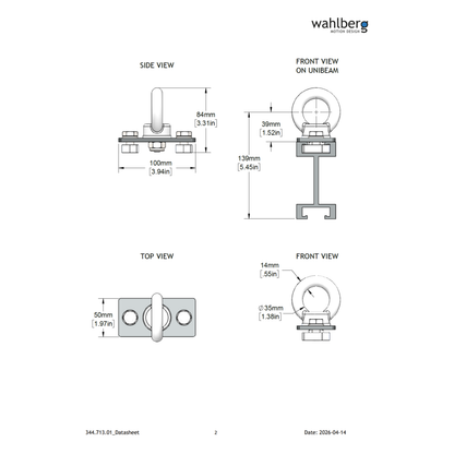 Eye Bolt Bracket