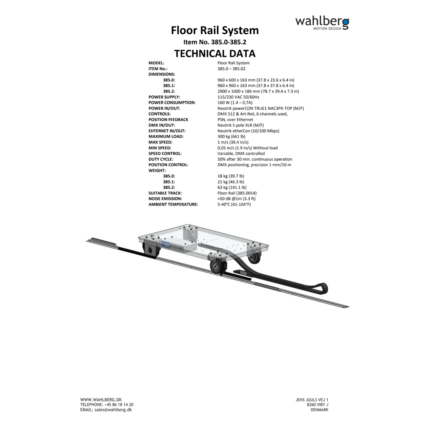 Floor Rail Cart