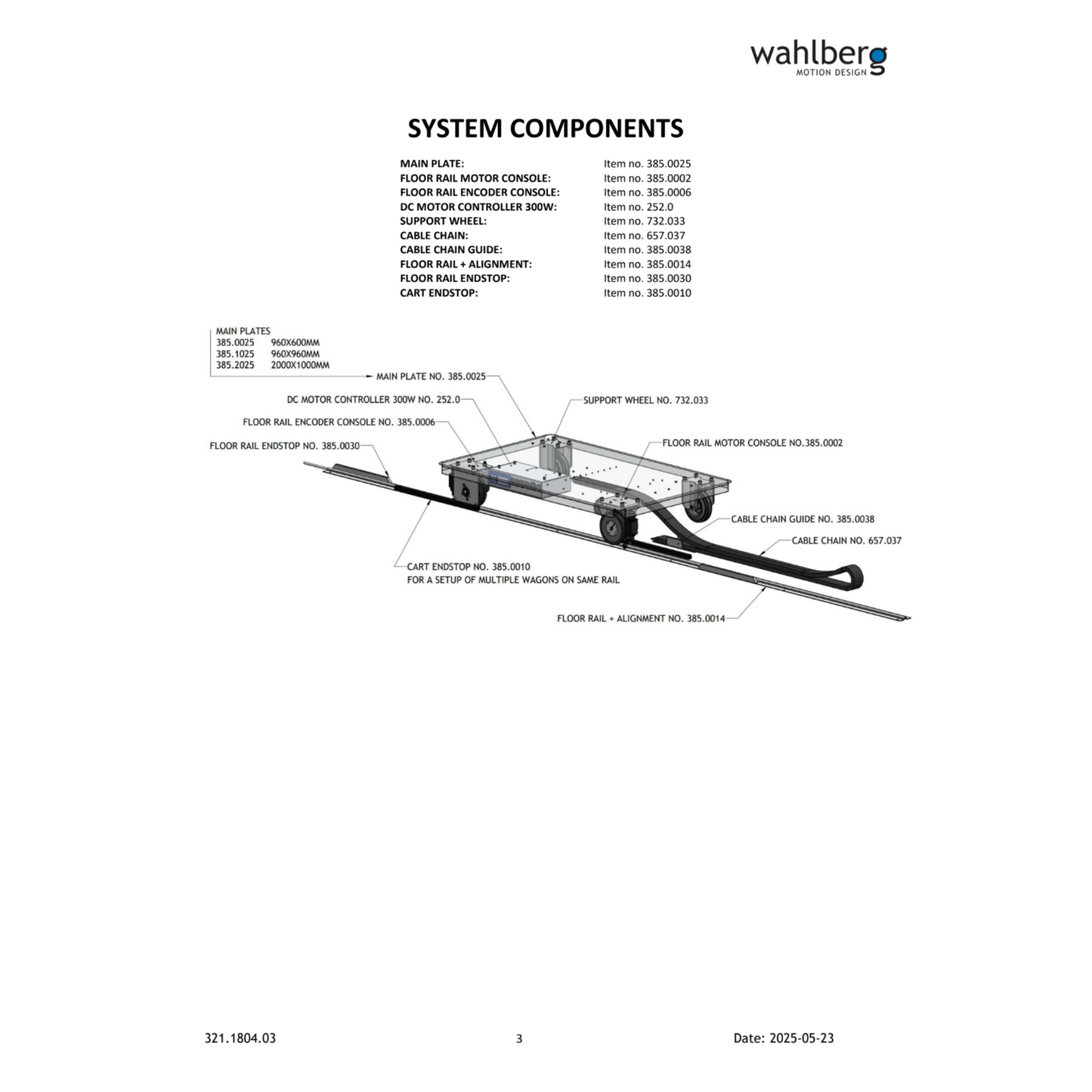 Floor Rail Cart