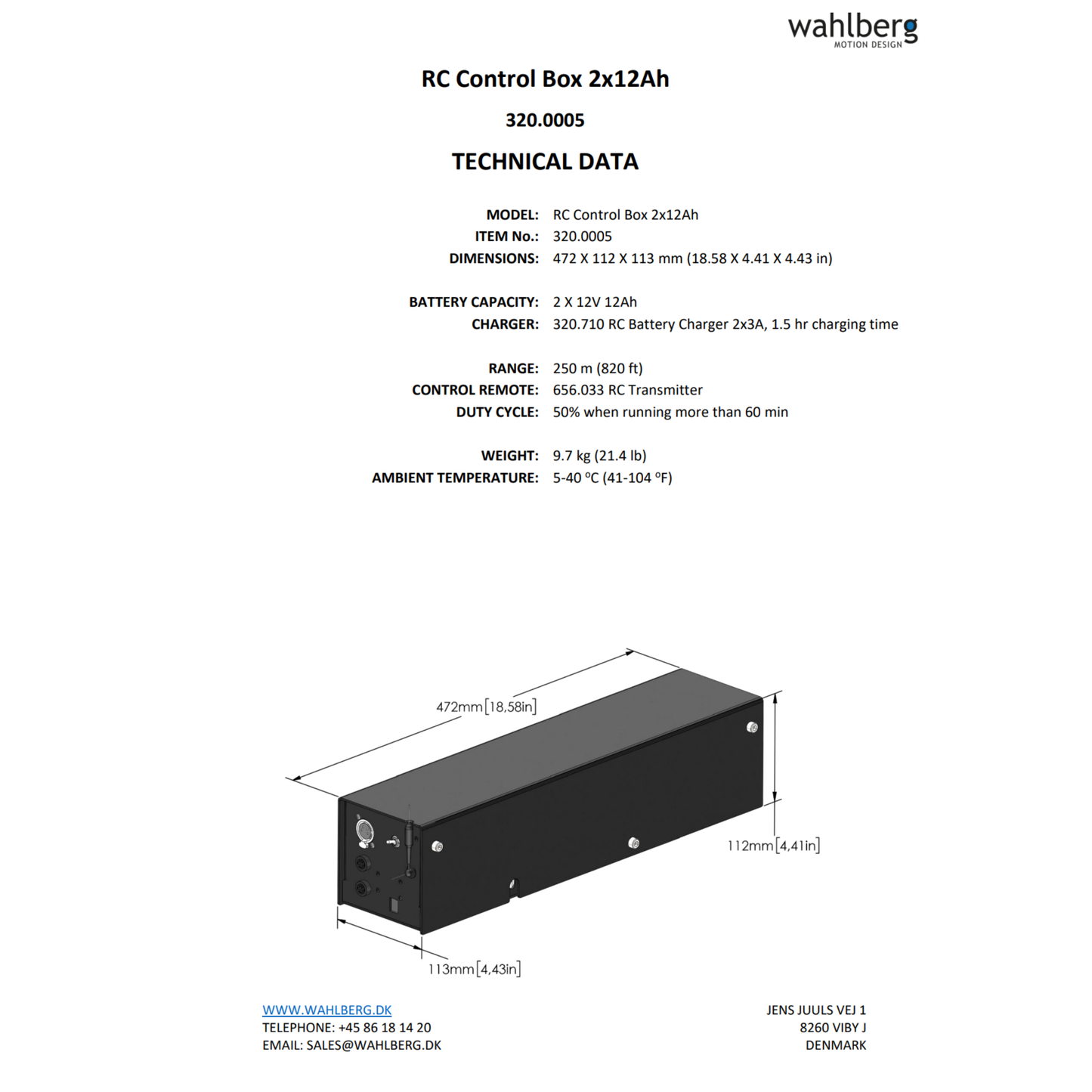 RC Control Box 2x12Ah