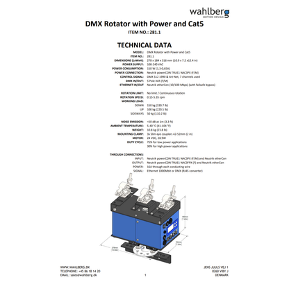 DMX Rotator with Power and CAT5e
