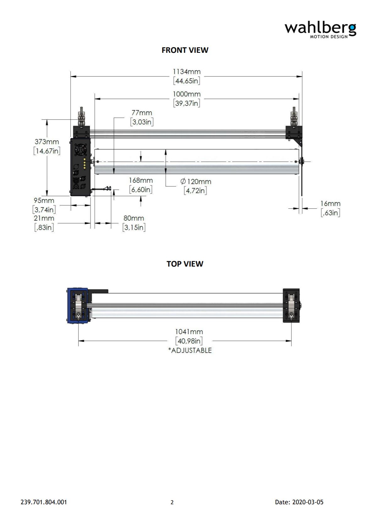 Medium Roll Down  suitable for stage with a new top limit switch system